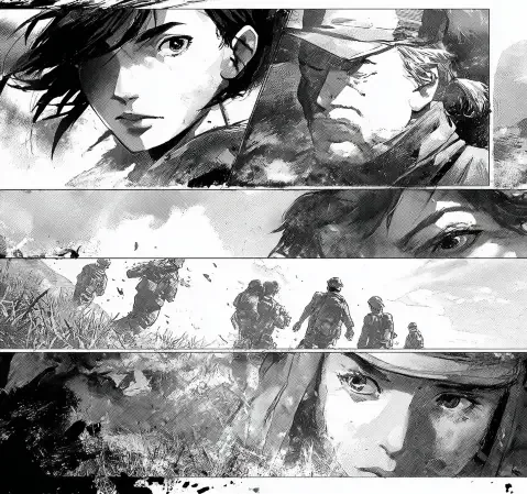 恋爱题材漫画封面，画面柔和偏暖色调